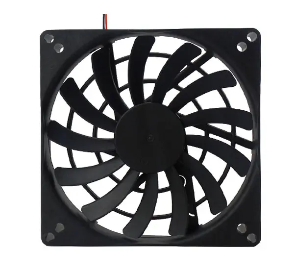 How do the DC motor and AC motor of the cooling fan influence the sound pressure level?